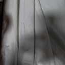 Linen White Blackout Curtains 90 Inches Long Back Tab Rod Pocket - 100% Black Out Boho Curtains for Living Room, Full Light Block Out Drapes Farmhouse Decor 50x90 Inch, 2 Panels