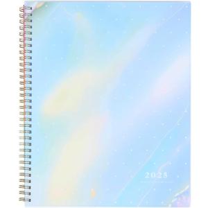 Organized by Happy Planner Dated 12-Month Planner, Jan.Dec. 2025 Daily, Weekly, and Monthly Planner, Big Size, Horizontal Layout, Opal Dreams, 72 Pages, 12 Dividers, 2 Sticker Sheets, 9" x 11"