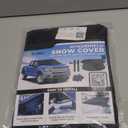 EcoNour Windshield Cover for Ice and Snow | Windshield Snow Cover with Side Mirror Cover & Wiper Protection | Oxford Fabric Winter Cover for Pickup Trucks, SUV & Mini Van | X-Large (74"x43")