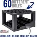 U.S. Art Supply 60 Slot Marker Organizer & Paint Brush Holder  Multi-Level Marker Storage, Pens, Brushes, Colored Pencils