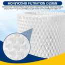 Humidifier Replacement Filter Compatible with Canopy Bedside and Nursery Humidifier,Made with Wood Pulp, Paper Filter, 6-Pack