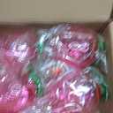 Ciieeo Strawberry Plastic Cups with Straws 8 Pcs Kids Drinking Cups for Summer Parties and Birthday Events 4.72X3.93X7.48In Fashionable Fruit Straw Cups