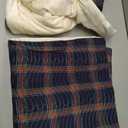 PANGUSHAN 100% Cotton Quilt Set Queen Size, Farmhouse Plaid Lightweight Comforter Rustic Bedding Set Quilted Bedspread, Gray/Brown/Beige Quilt for Queen Bed, 3 Pieces (Queen(90"x98"))