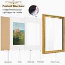 Vintage 12x16 Picture Frame,Antique Gold Photo Frames with Plexiglass Front,Ornate Picture Frames Display 8.5x11 with Mat or 12x16 Frame Without, Wall Dcor,1 Pack,Silver