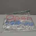 Welcome Walk-ins Neon Sign - Open for Business LED Light Dimmable Usb Powered Large Neon Light for Wall Decor 15.1 * 11.1 inch Attractive Shop Signage for Restaurants, Bars, Salons