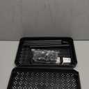 2-Tier Rolling Cart on Wheels Mobile Storage Trolley Universal Wheels Black Utility Cart Organizer for Kitchen Bathroom and Office