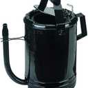 LUMAX LX-1536 Black 5 Quart Flow Control Measure Can with Flex Spout, Self-Locking Lid for Dust Free Operation, Thumb Operated Valve Controls Flow  Flip-Action Locks Valve Open