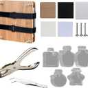 Kasoyo DIY Flower Pressing Kit, 6.0x 6.0, 20PCS Transparent Can Sticker Set Material Package, Making Tools,Plant Preservation and Drying Book