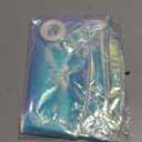 6Pcs Iridescent Foil Balloons,22Inch Clear 4D Round Holographic Ball Balloon and Explosion Star Balloon for Birthday Wedding Baby Shower Prom Party Anniversary Decorations