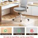 Large Office Chair Mat for Hard Floors - 59''x47'',Heavy Duty Clear Wood/Tile Floor Protector PVC Transparent by SHAREWIN, 47"x59" Rectangle