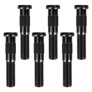 6 Pack 007-262-00 Press-in Wheel Studs 1/2"-20 Thread, Dexter 52007000 lb Axles, 1/2"-20 Dia, 2.70" Long, 0.68" Spline, 1.38" Base, 0.54"