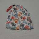 baleaf Women's 1/4 Zip Rash Guard Swim Shirts with Zipper Pocket UPF 50+ Long Sleeve Sun Protection Swimsuit Tops (Large, White Floral)