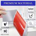 LSGCQ Vinyl Baseboard Molding Trim 4 Inch Self-Adhesive Vinyl Wall Base Peel and Stick Baseboard Trim Vinyl Cove Base Molding Trim for Home Office Floor Walls, 20Ft, Gray - Pack of 2