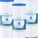 Cielvita CCP320 Pool Filter Cartridge Replacement for Pentair Clean & Clear Plus 320, 160340, 4 oz Media Replaces Pleatco PCC80-PAK4, Pentair R173573, 178580, FC-1976, 817-0081, 320 sq.ft, 4-Pack