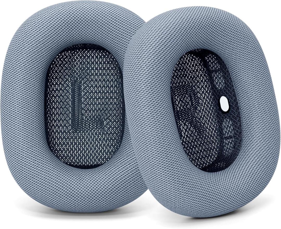 Ear Cushions Replacement for AirPods Max 2024, Ear Pads Cover for Apple Air Pods Max 2 Over-Ear Headphones with Sweatproof Protein Leather (Light Blue)