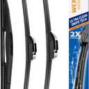 26"/22"/16" Windshield Wipers Compatible with Honda Odyssey 2005-2019 2020 2021 2022 Front and Rear Wiper Blades for My Car Automotive Replacement (Set of 3)