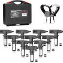 AEROPRO Tools 12Pcs Airless Paint Sprayer Tips Set, 10 Reversible Spray Nozzle Tips, 1pc Nozzle Tip Guard, 1pc Storage Box(210,215,310,313,315,317,413,417,515,517)