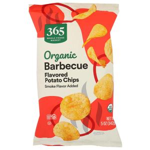 5 x 365 by Whole Foods Market, Organic Barbeque Flavored Potato Chips, 5 Ounce (EXP 10/29/26)