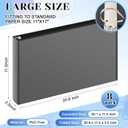 8 Pcs 11 x 17 Inches View Binders 3 Inch 3 Rings Heavy Duty D Ring Binders Economy Holds 11" x 17" Paper for Artwork Blueprints, Office, Home, Workplaces (Black)