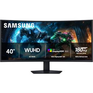 Samsung 40 Odyssey G7 (G75F) WUHD Resolution, 180Hz, Curved Gaming Monitor, 1ms Response Time (GtG), VESA DisplayHDR 600, AMD FreeSync Premium Pro, LS40FG75DENXZA, 2025