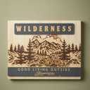 Wooden Plaque Sign Wilderness