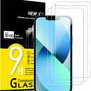NEW'C 3 Pack Designed for iPhone 13 Mini Screen Protector (5.4"),Enhanced Tempered Glass Protection, Case Friendly Anti Scratch Bubble Free Ultra Resistant (Transparent)