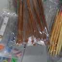 Exquiss Bamboo Knitting Needles Set, 18 Pairs Circular(31.5) Wooden Knitting Needles with Colored Plastic Tube, 36PCS Single Pointed Bamboo Knitting Needle(9.5), Include Knitting Tools for Weaving, 2 Mm to 10 Mm