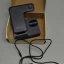 Wireless Charging Station 3 in 1 RJR Compatible with Apple Devices, Charging Dock for iWatch, Built-in Wireless Charger Stand for iPhone Series AirPods Gifts (with 18W Adapter) Graphite Black