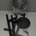 2-Pack Adjustable Metal Plant Stand Indoor Outdoor - Fits 8 to 12 Inches Pots - Mid Century Modern Planter Stand Black Flower Pot Holder Home Decor for Gardening Gifts