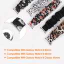 Simpeak 5-Pack Elastic Scrunchie Bands Compatible with Samsung Galaxy Watch 8 40mm 44mm 46mm, Stretchy Bracelet Band for Women Compatible with Samsung Galaxy Watch 8 Classic 46mm (2025)