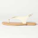 The Drop Women's Cinda Thong Sandal (13, Cream)