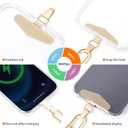 Designer Cell Phone Wrist Strap, Anti-Lost Lanyard Wristlet Charm for iPhone 17 Pro Max&Most Cellphones, Leather Bracelet