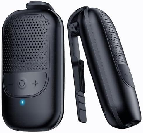 Temdan Wearable Bluetooth Speaker, Clip-On Portable Speaker with Built-in Mics for Hands-Free Music and Calls, Up to 10 Hours Battery Life,Mini Outdoor Waterproof Speaker for Working,Running-Black