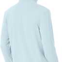 Roadbox Mens UPF 50+ Zip Up Sun Hoodie Jacket Zipper UV Protection Shirts (Blue)