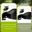Landscape Edging Kit, 4Inch Tall x 40FT Long Flexible Garden Edging with 40 Spikes, No Dig Plastic Garden Fence for Flowerbed, Lawn, Courtyard