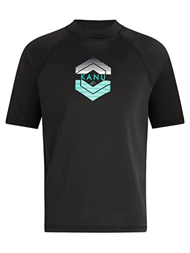 Kanu Surf Boys' Standard Haywire UPF 50+ Sun Protective Rashguard Swim Shirt, Windsurf Black, 2T