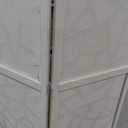 Roundhill Furniture Giyano 4 Panel Screen Room Divider, White