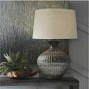 Signature Design by Ashley Magan 28" Textured Bronze Metal Table Lamp, Antique Brown Finish