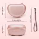 Case for Beats Solo3 /Solo 4 On-Ear Headphones, Portable Travel Hard Shell Storage Bag (Rose Gold)