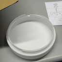 13 Inch Flush Mount Ceiling Light,Black Finish Plate with Frosted Glass Shade,Round Ceiling Lighting Fixture for Hallway Bedroom Closet Livingroom Kitchen Stairwell (Black)