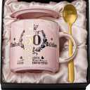 50th Birthday Gifts for Women Her, Fabulous 50 Aged to Perfection, 14oz Gold Pattern Coffee Mug, Cool Gifts Idea for Turning 50 Year old Mom, Wife, Daughter, Sister, Friends, Aunt, Nice Gift Boxed