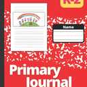 Primary Journal: Red Marble, Grades K-2 Primary Story Journal | Draw and Write Exercise Book with Dotted Midline