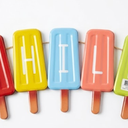 CHILL popsicle decor Pack of 4
