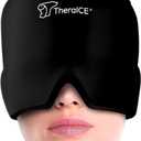 TheraICE Migraine Relief Cap, Soothing Headache Hat Ice Pack Mask, Face Cold Compress Cooling Gel Head Wrap Products for Tension, Stress & Hangover