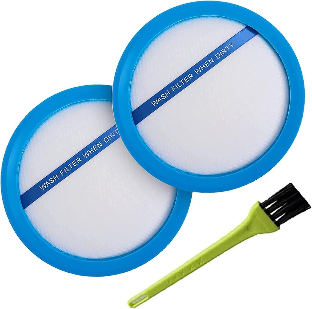 440010894 Vacuum Filter, Round Washable Rinsable Filter Compatible with Hoover React Whole Home & Hoover Fusion Cordless Vacuums UH74100 UH74200 UH74205 UH74210