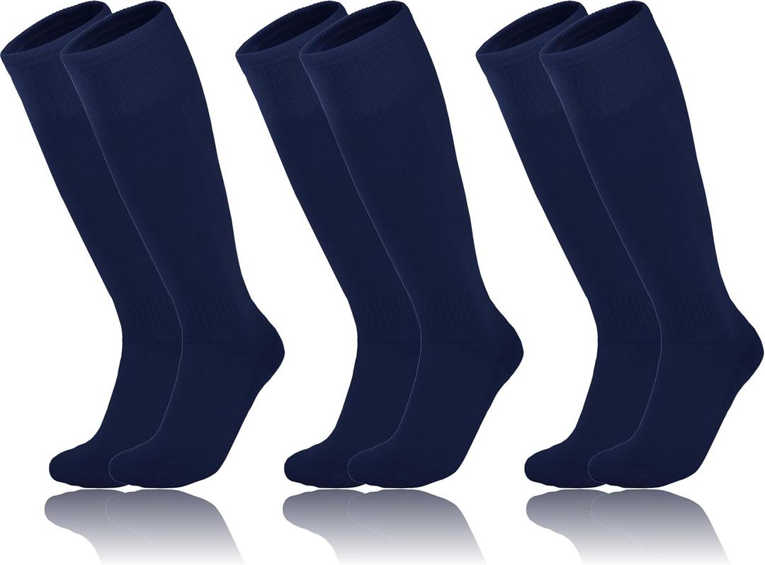 YMYDYFC 3Pack Youth Baseball Socks Kids Softball Socks For Toddler Boy&Girl