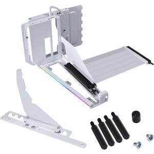 Lian Li ATX PC Case Multi-Directional 4 Slots Vertical GPU Kit V3 - Premium Gen 5 Riser Cable PCI-E 5.0 x16-155mm, PCIe 3.0/4.0 Compatible, Adjustable Position - (VG4v3 White)