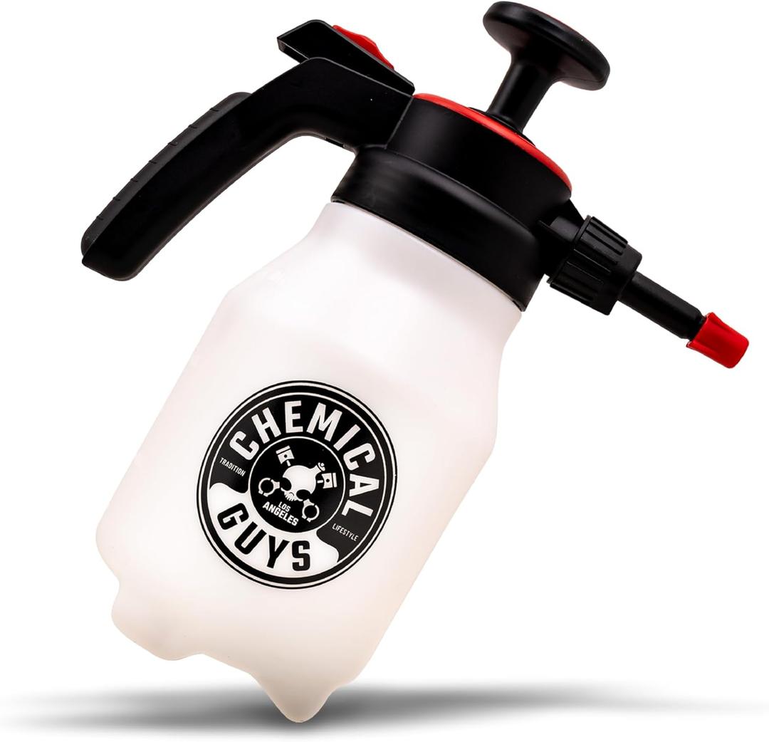 Chemical Guys Mr. Sprayer Full Function Pressure Atomizer and Pump Sprayer, Professional 50 oz Spray Bottle for Cleaning & Washing, for Home, Garden, Car Detailing, Easy Pump Action and Adjustable