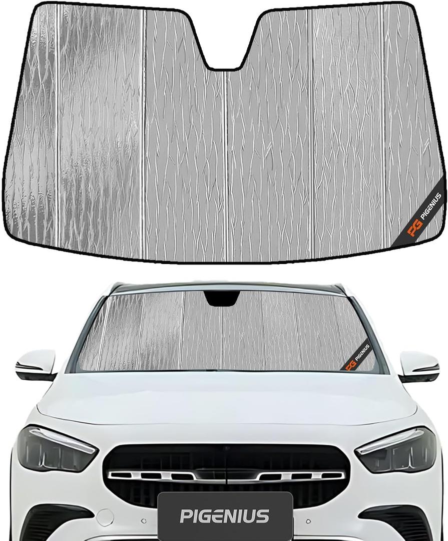 Pigenius Windshield Sun Shade for Mercedes-Benz GLA 2021-2026 Front Window Sunshade - AstraGuard
