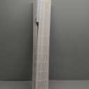 Radiance Cordless Bamboo Roman Shades for Windows - Matchstick Bamboo Blinds for Semi-Private Light Control - Easy to Lift & Fold Up Window Shades - White - 35" W x 64" L - (2215334E)